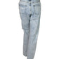 Women's Blue Cotton Snow Wash Denim Jeans