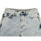 Women's Blue Cotton Snow Wash Denim Jeans