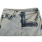 Women's Blue Cotton Snow Wash Denim Jeans