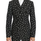 Chic Skull Printed Slim Fit Men's Suit