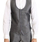 Silver Silk Baroque Single Breasted Suit