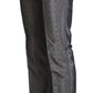 Silver Silk Baroque Single Breasted Suit