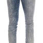 Chic Light Blue Torn Slim Fit Jeans