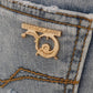 Chic Light Blue Torn Slim Fit Jeans