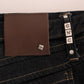 Svelte Dark Blue Cotton Slim Jeans