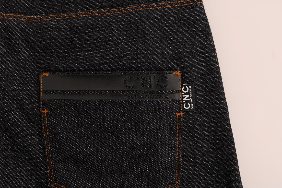 Sleek Dark Blue Super Slim Jeans