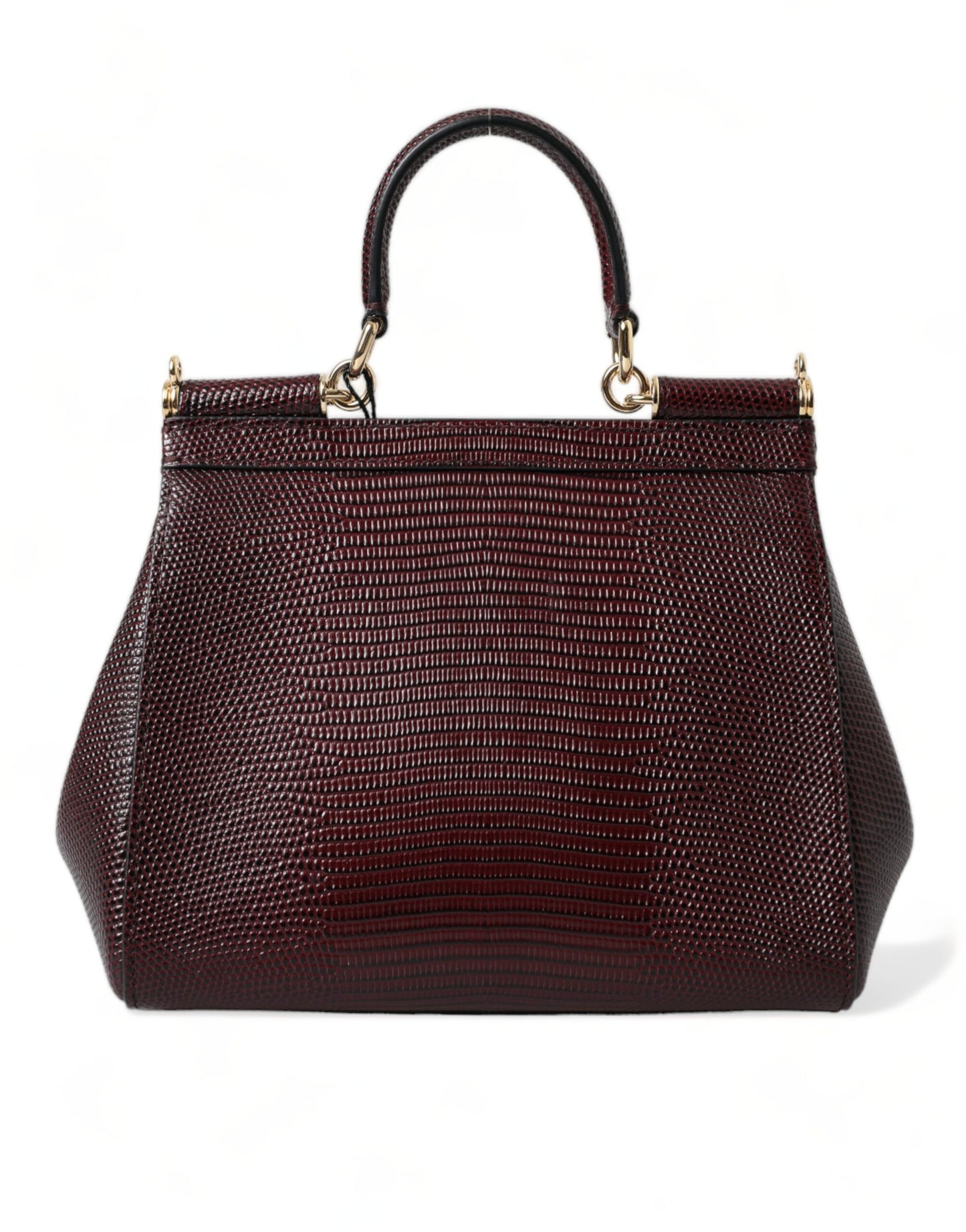 Elegant Bordeaux Leather Satchel