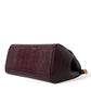 Elegant Bordeaux Leather Satchel