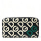 Multicolor DG Mania Leather Zip Around Continental Wallet