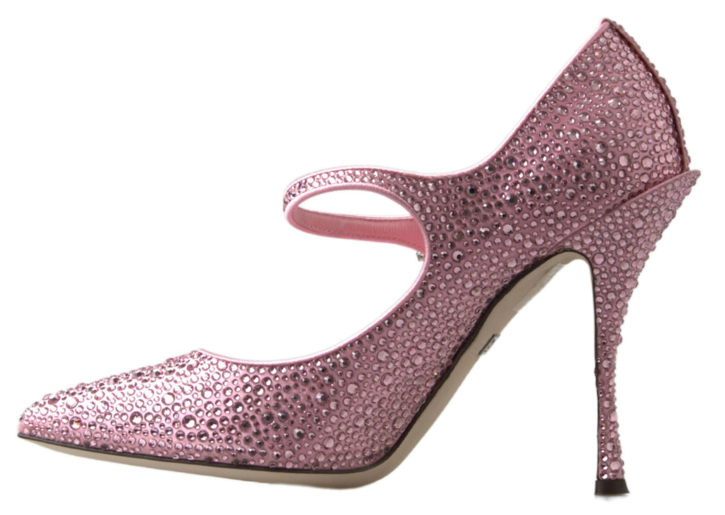 Pink Crystal Brooch Mary Jane Stilettos