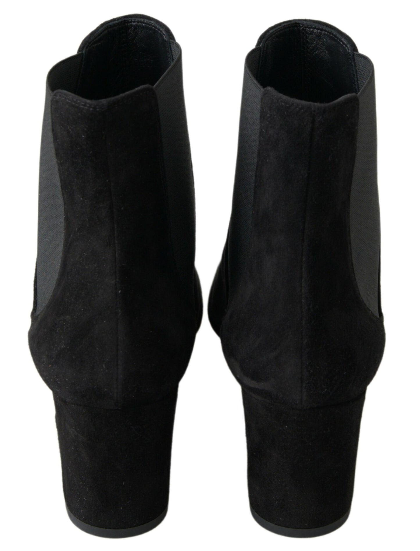 Elegant Black Stretch Ankle Boots