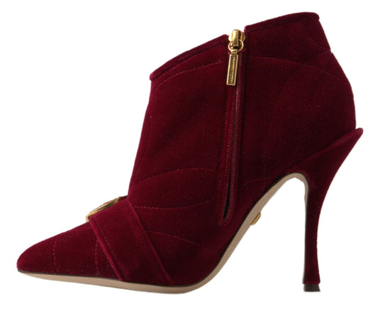 Elegant Velvet Devotion Ankle Boots