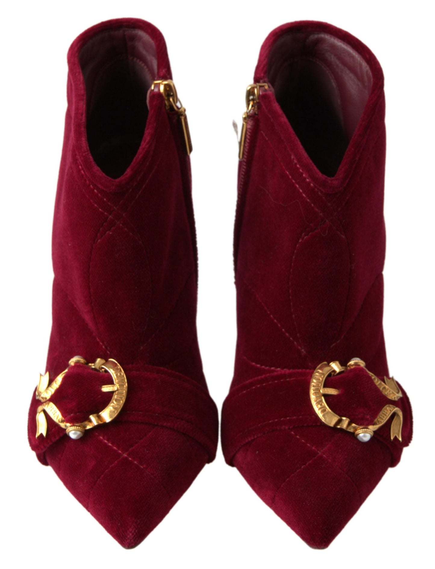 Elegant Velvet Devotion Ankle Boots