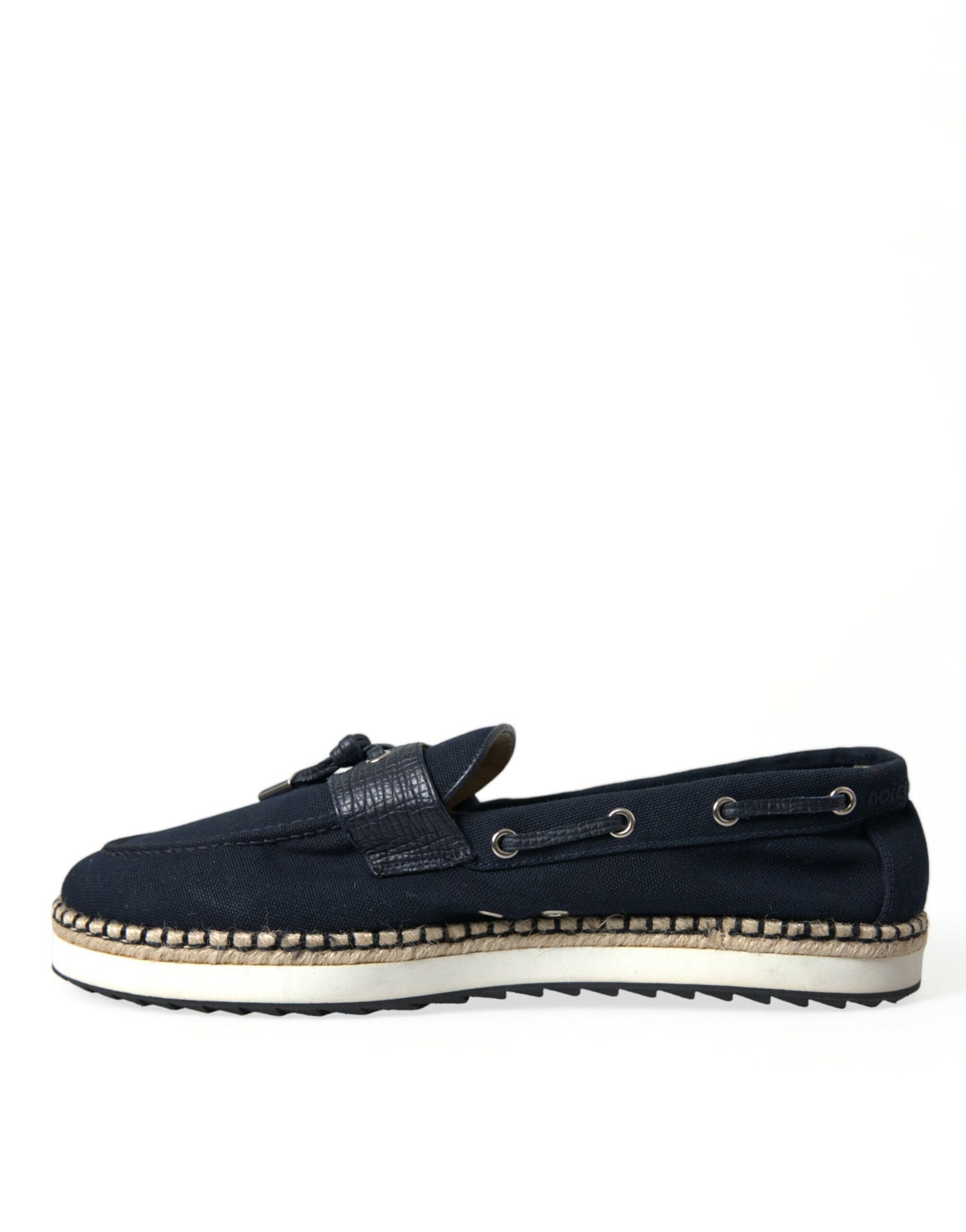 Navy Blue Slip On Men Moccasin Loafers Shoes