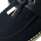 Navy Blue Slip On Men Moccasin Loafers Shoes