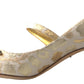 Golden Elegance Crystal-Embellished Sandals