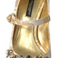 Golden Elegance Crystal-Embellished Sandals