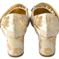 Golden Elegance Crystal-Embellished Sandals