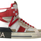 Multicolor High-Top Leather Sneakers