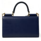 Dark Blue Leather Crossbody Phone Shoulder Bag