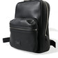 Black Calfskin Leather Logo Palermo Backpack Bag