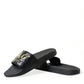 Black Luxury Hotel Beachwear Sandals Shoes