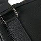 Black Calfskin Leather Logo Palermo Backpack Bag