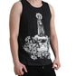 Black White Nostra Signora di Fatima Tank T-shirt