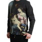 Multicolor Print Pullover Cotton Sweater