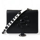 Black Leather Crystal Embellished Card Holder Wallet