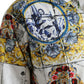 White Majolica Cotton Collared Polo Shirt