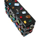 Black Plexi Multicolor Crystal Logo Shoulder Bag