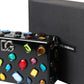 Black Plexi Multicolor Crystal Logo Shoulder Bag