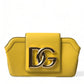 Yellow Leather DG Logo Eyewear Sunglasses Case Cover Bag