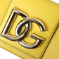 Yellow Leather DG Logo Eyewear Sunglasses Case Cover Bag