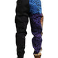 Black Blue Leopard Print Trouser Jogger Pants