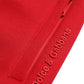 Red Cotton Blend Skinny Jogger Pants