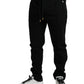 Black Cotton Blend Jogger Sweatpants Pants