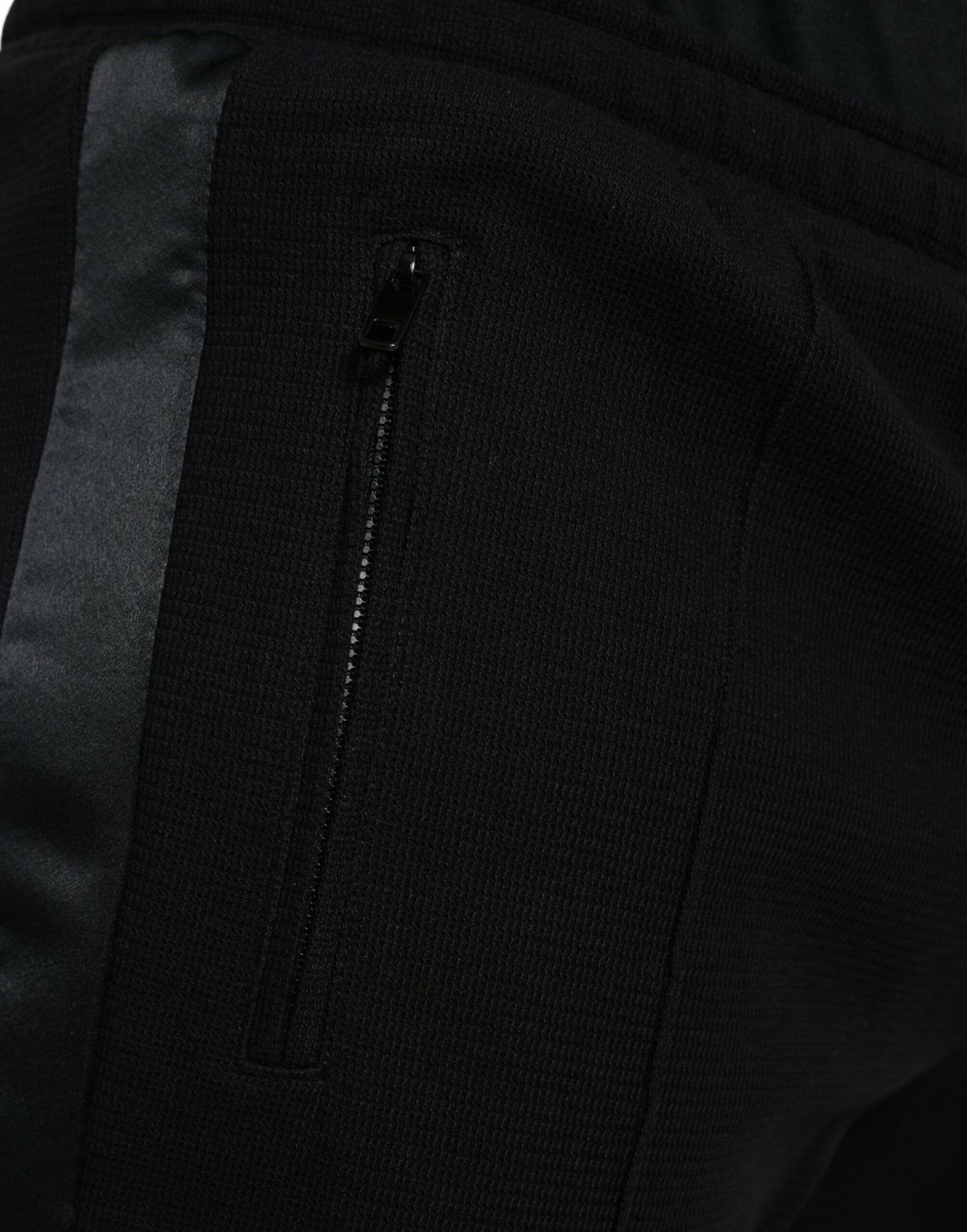 Black Cotton Blend Jogger Sweatpants Pants