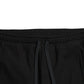 Black Cotton Blend Jogger Sweatpants Pants