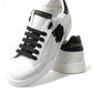 White Black Portofino Leather Shoes Sneakers