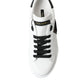 White Black Portofino Leather Shoes Sneakers