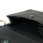 Black Calf Leather Logo Plaque Mini Crossbody Bag