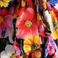 Multicolor Floral Ascot Collared Blouse Top