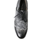Black Leather Lace Up Formal Derby Dress Shoes