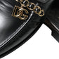 Black Leather Visconti Slippers Dress Shoes