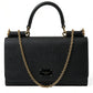 Black Leather MiniVon Crossbody Phone Shoulder Bag