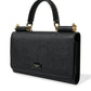 Black Leather MiniVon Crossbody Phone Shoulder Bag