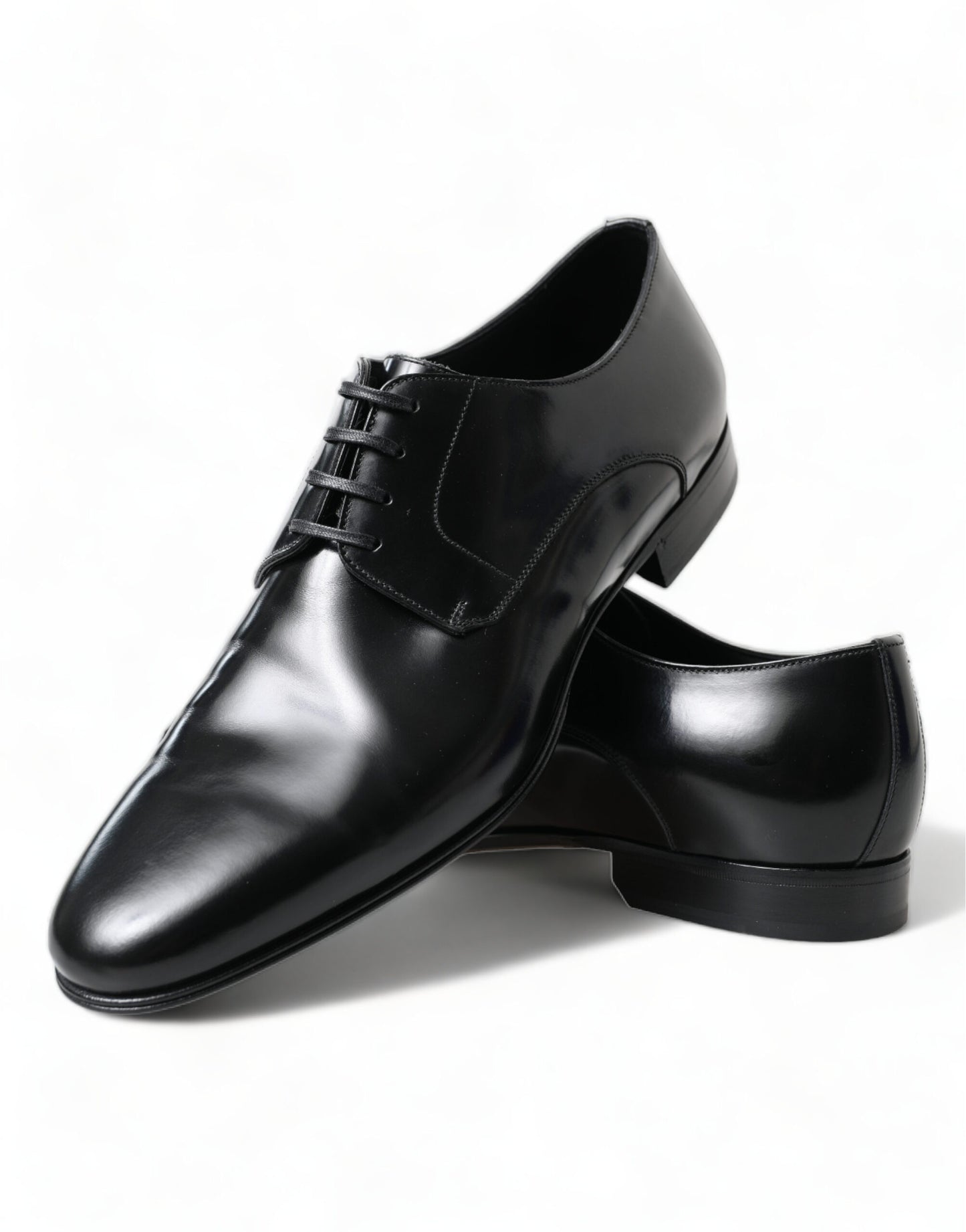 Elegant Men's Leather Lace-Up Derby Shoes