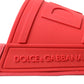 Red Rubber Summer Beach Slides Sandals